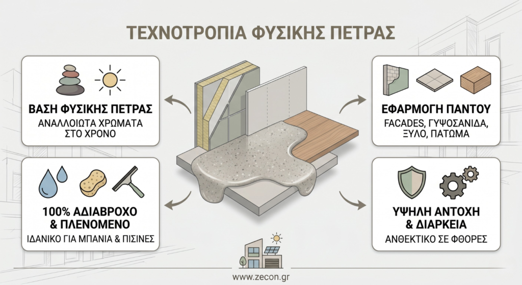 Τεχνοτροπία από φυσική πέτρα